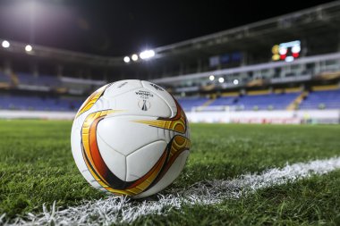 The official game ball of UEFA Europa League game between Qabala