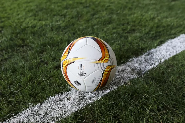 The official game ball of UEFA Europa League game between Qabala — Stockfoto