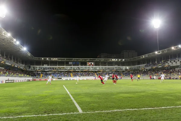 UEFA Europa League jogo entre Qabala e PAOK, em Baku, Azerba — Fotografia de Stock