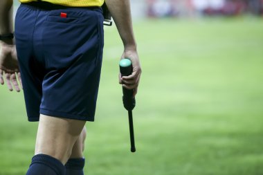 The Assistant referee during the UEFA Europa League game between