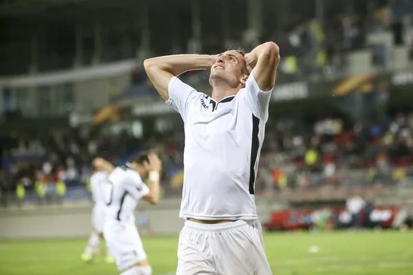 Robert Mak durante el partido de la UEFA Europa League entre Qabala y — Foto de Stock