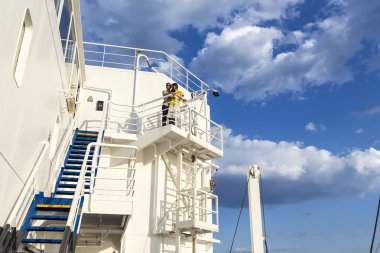 Büyük bir merdiven gemisi Santorini Adası, G Başlık