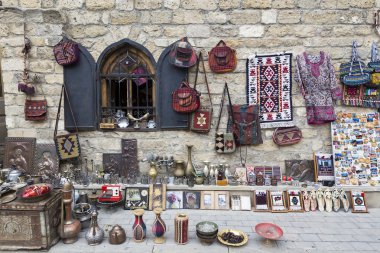 Icheri – Şirvanşahlar Sarayı (eski şehir), Bakü, Azerbaycan. Tipik turist sh