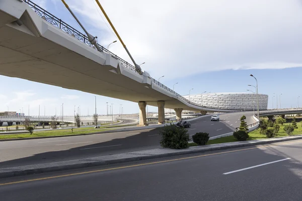 Stadion Narodowy Baku w Baku, Azerbejdżan. Baku odbędzie się po raz pierwszy — Zdjęcie stockowe