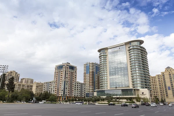 City view of the capital of Azerbaijan, Baku, in Azerbaijan. — Stock Photo, Image