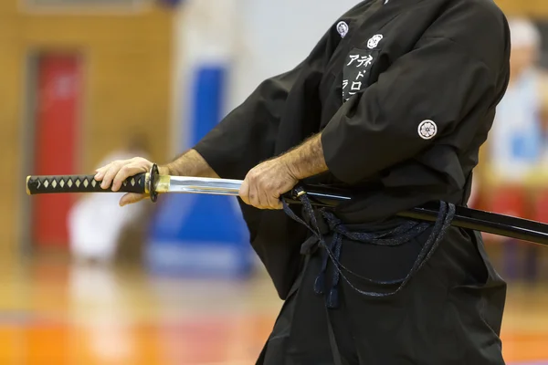 Demostración de las artes marciales tradicionales japonesas —  Fotos de Stock