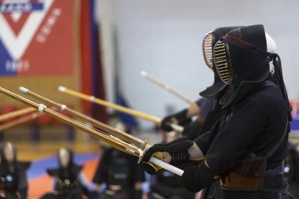 Demonstratie van traditionele Japanse martial arts — Stockfoto