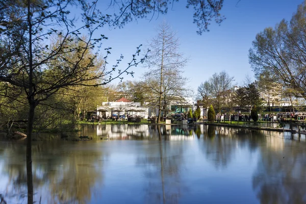 View of the Agia Varvaras Park, Drama City — Stock Photo, Image