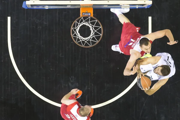 Grecki Basket ligi gry Paok vs Olympiakos — Zdjęcie stockowe