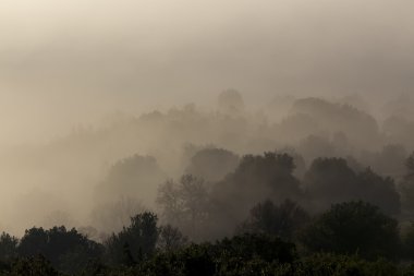 sis Zagorochoria, Epirus Yunanistan ile erken sonbahar sahne kadar