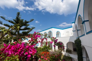 Santorini Island Kiklad Adaları, fira manzaraları klasik görünümünü