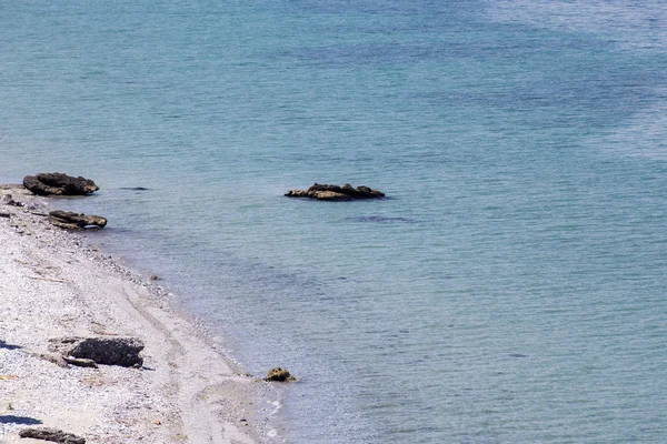 卡泰里尼，希腊的美丽海滩的鸟瞰图. — 图库照片