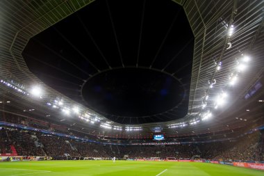 Uefa şampiyonu sırasında tam Bayarena stadyumun iç görünüm