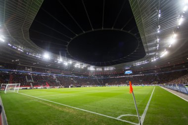 Uefa şampiyonu sırasında tam Bayarena stadyumun iç görünüm