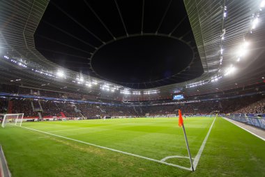Uefa şampiyonu sırasında tam Bayarena stadyumun iç görünüm