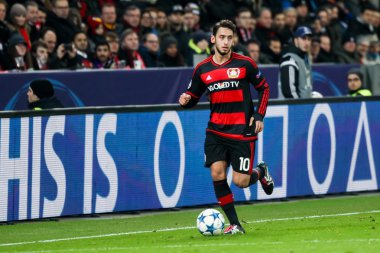 Hakan Calhanoglu B arasında Uefa Şampiyonlar Ligi Oyun sırasında