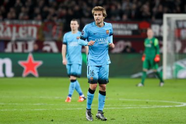 Sergi Samper Bayer arasında Uefa Şampiyonlar Ligi Oyun sırasında