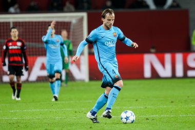 Ivan Rakitic Bayer arasında Uefa Şampiyonlar Ligi Oyun sırasında
