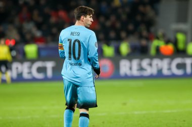 Lionel Messi Bayer arasında Uefa Şampiyonlar Ligi Oyun sırasında