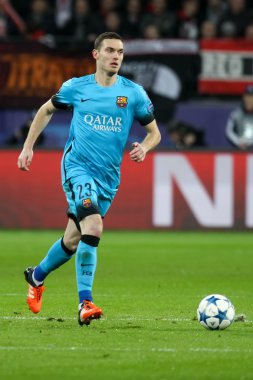 Thomas Vermaelen B arasında Uefa Şampiyonlar Ligi Oyun sırasında