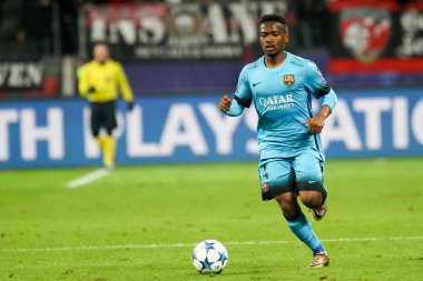 Wilfrid Kaptoum Ba arasında Uefa Şampiyonlar Ligi Oyun sırasında