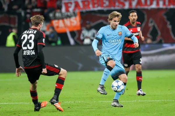 Bayer 04 Leverkusen vs Barcelona Champions League — Zdjęcie stockowe