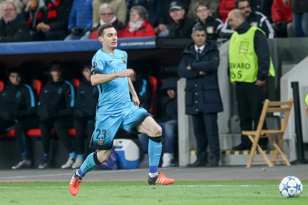 Thomas Vermaelen durante el partido de la UEFA Champions League entre B —  Fotos de Stock