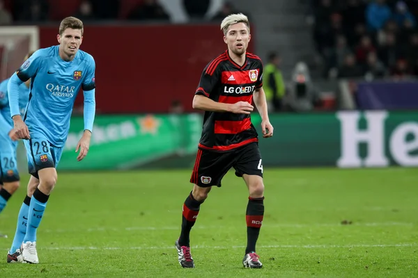 Bayer 04 Leverkusen vs Barcelona Champions League — Fotografia de Stock