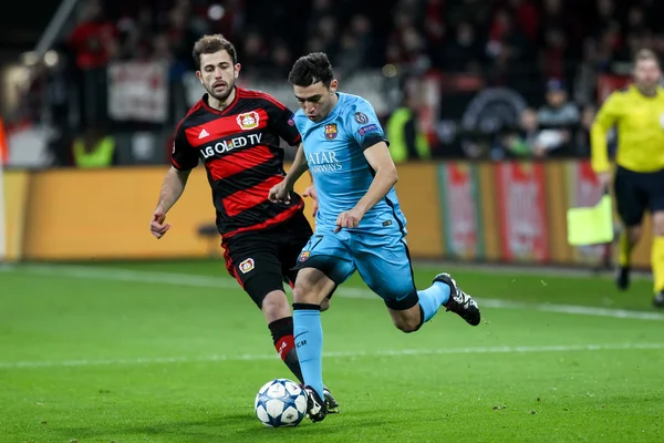 Bayer 04 Leverkusen vs Barcelona Champions League — Fotografia de Stock