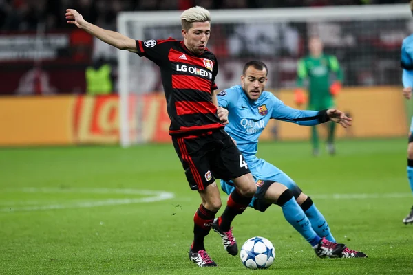 Bayer 04 Leverkusen vs Barcelona Champions League —  Fotos de Stock