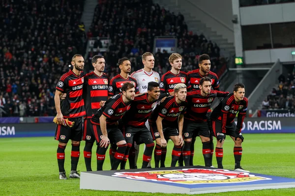 Bayer 04 Leverkusen vs Barcelona Champions League — Stockfoto