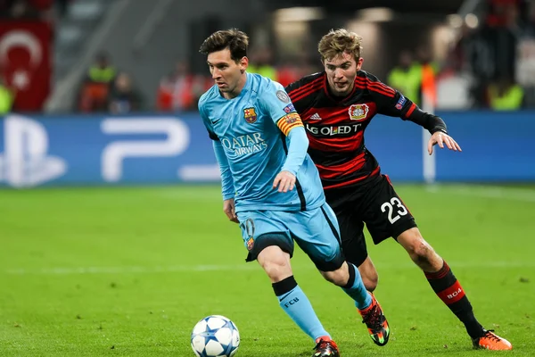 Bayer 04 Leverkusen vs Barcelona Champions League — Zdjęcie stockowe