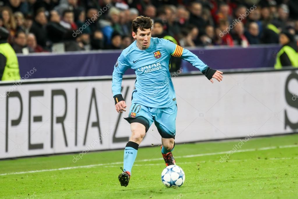 Lionel Messi durante el partido de la UEFA Champions ...