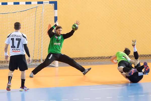 Grekiska Handball Championship Paok vs Diomidis — Stockfoto