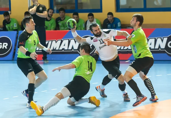 Griechische Handball-Meisterschaft Paok gegen Diomidis — Stockfoto