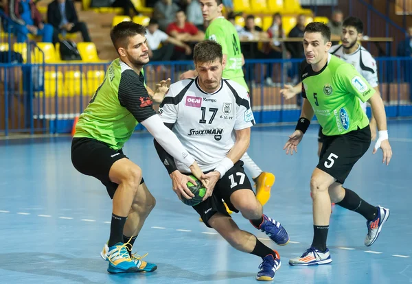 Campeonato Griego de Balonmano PAOK vs Diomidis — Foto de Stock