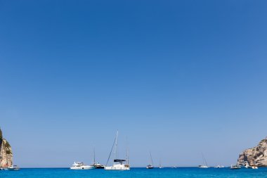 Zakynthos, Navagio Beach Navagio (batık) Beach'te görülmektedir