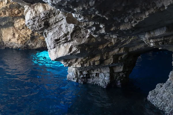 Modrá jeskyně na ostrově Zakynthos v Řecku — Stock fotografie