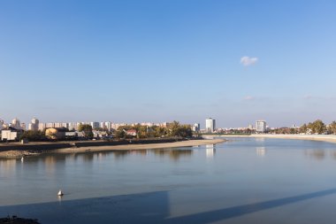 Waterfront cityscape Krasnodar orta ayağın m dan
