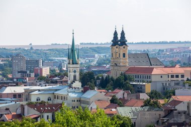 View of the Nitra city in Slovakia. Nitra has population of abou clipart