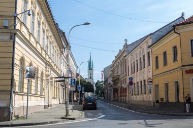 Slovakya Nitra şehir görüntüsü. Nitra abou nüfusa sahiptir