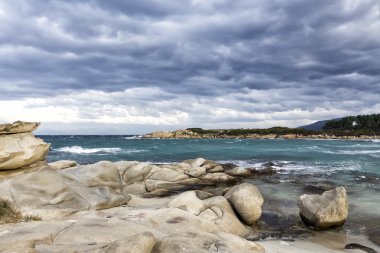 Cennet defne plaj, el değmemiş doğası soyut adalar Denizi