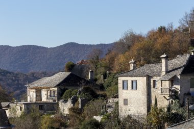 zagori alanında, Kuzey Yunanistan'daki vitsa pitoresk Köyü