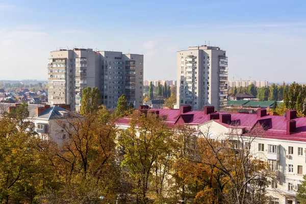 Widok na miasto Krasnodar. Budynki i architektura detal — Zdjęcie stockowe