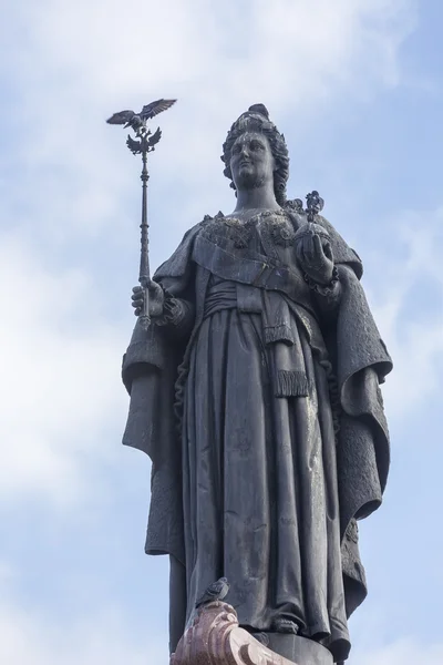 Weergave van de beelden en monumenten van Krasnodar, Rusland. — Stockfoto