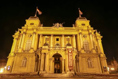 Zagreb, Croatia - July 15, 2015: National theater in Zagreb, Cro