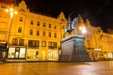 Jelacic Anıtı (Trg bana Jelacica şehir merkezi kare üzerinde ban) 