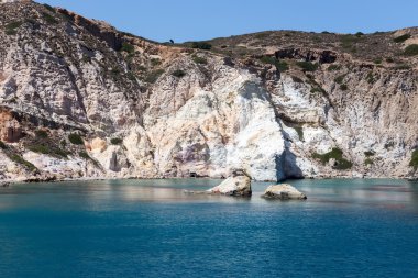 Milos island, Kiklad Adaları, Yunanistan picturesque plajları