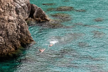 güzel plajları, Yunanistan - Tsigrado, Milos Adası