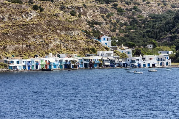 Colorful houses in the Village of Klima. Milos Island, Greece. — Stock Photo, Image